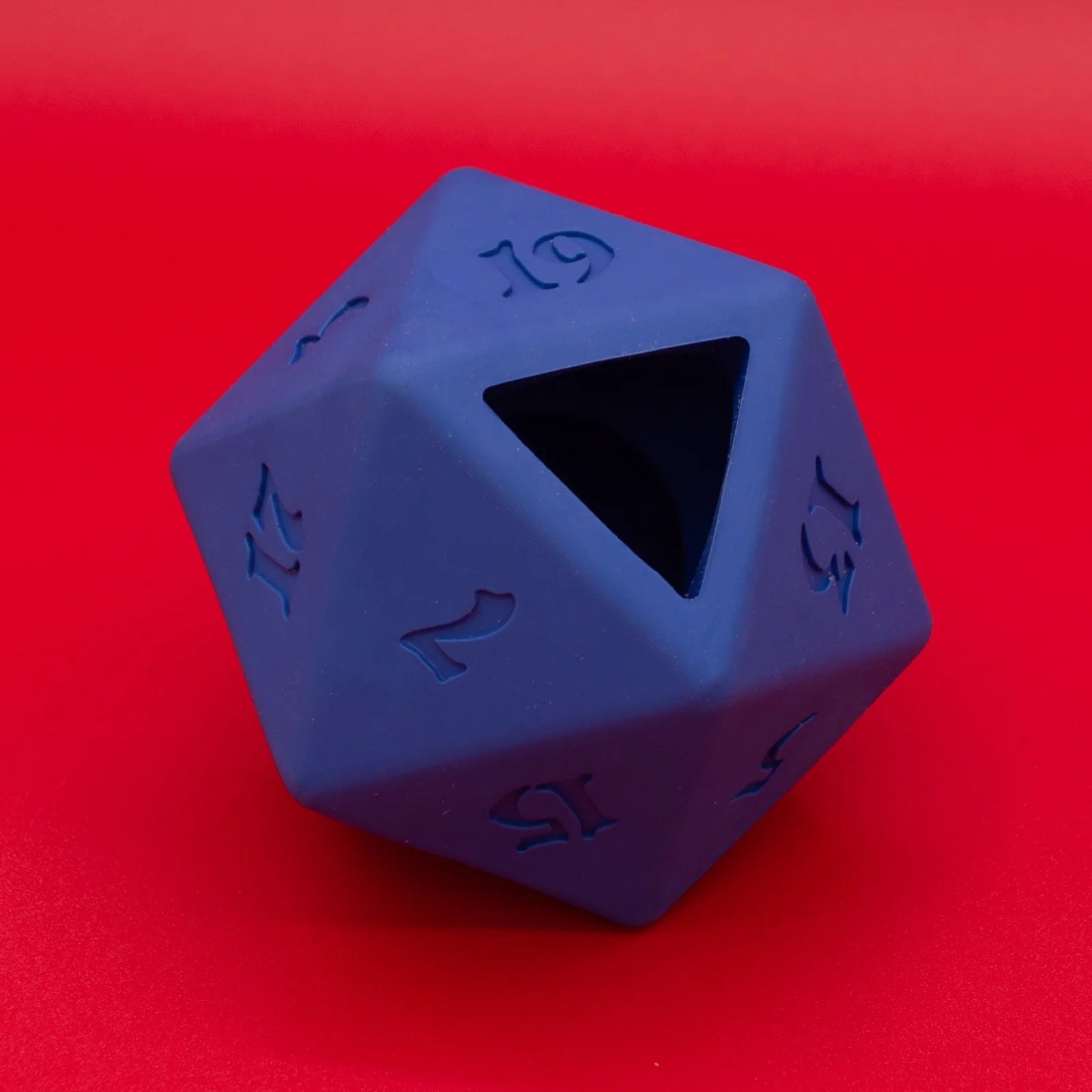 D20 Dog Toy - Treat Dispenser - Blue