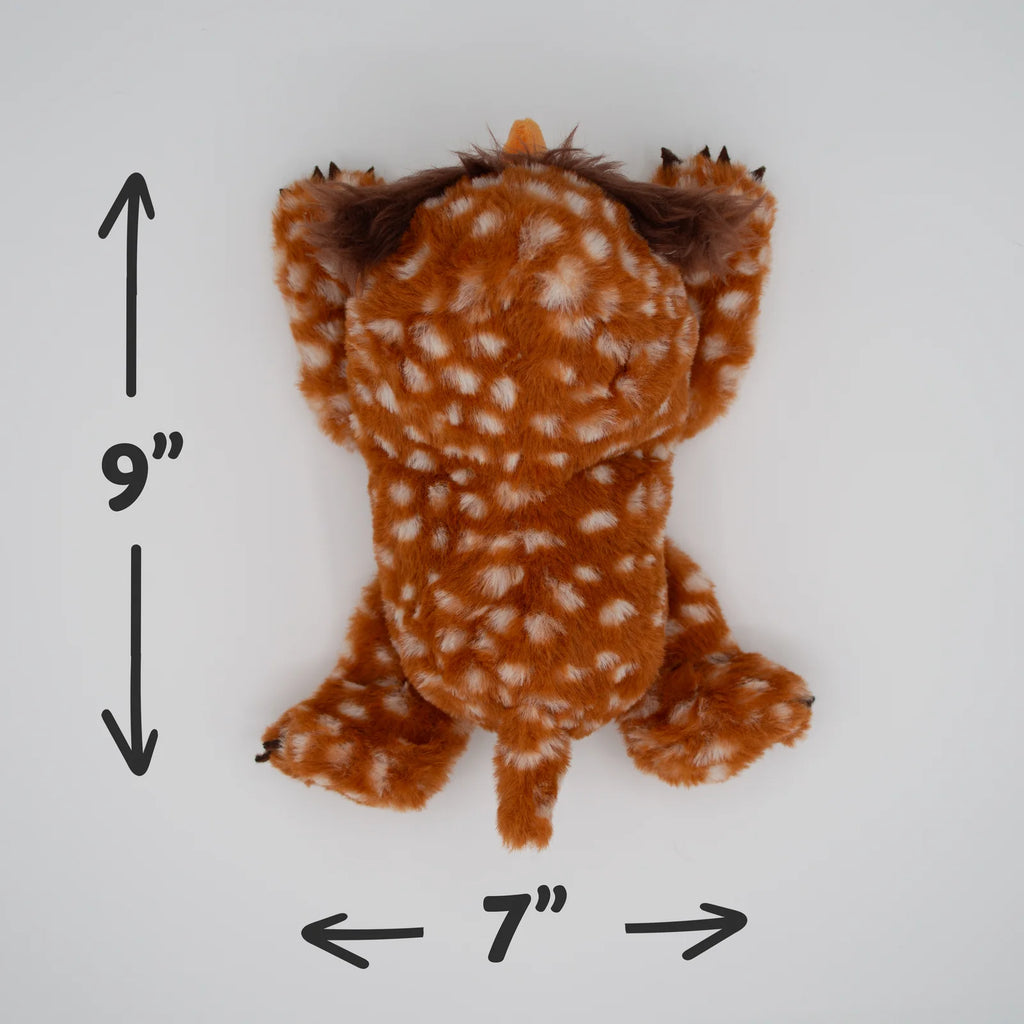Owlbear Cub Plush Dog Toy - Medium - Brown